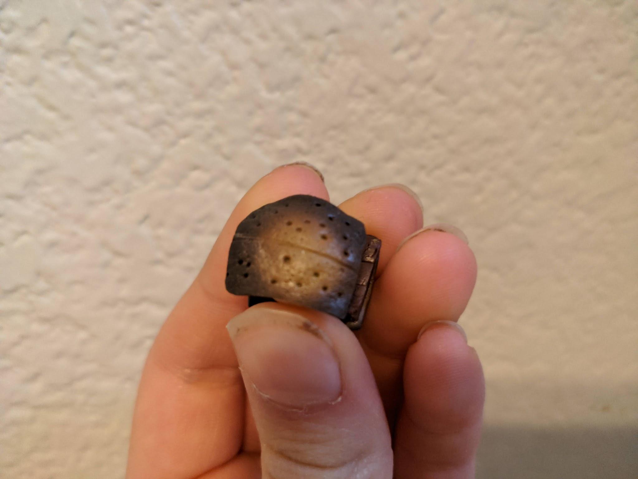 Why does my mini dumpling look brown after baking, but before I baked it it was white?